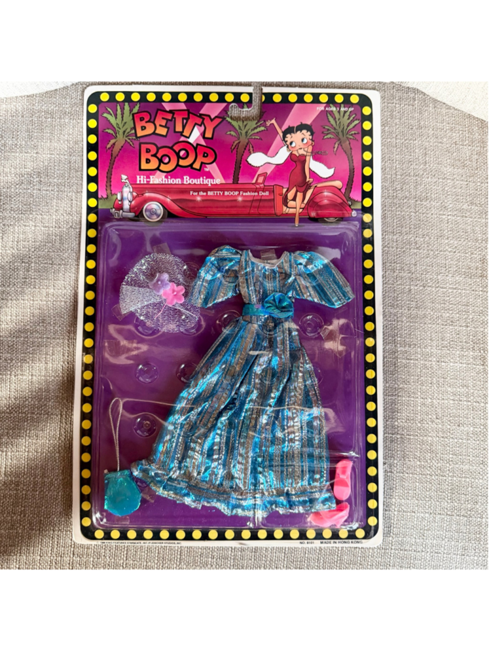 RARE HTF NOS Vintage 1986 Betty Boop Hi-Fashion Boutique Evening Gown Dress